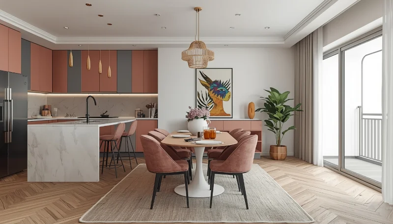 Kuchnia w stylu Glamour