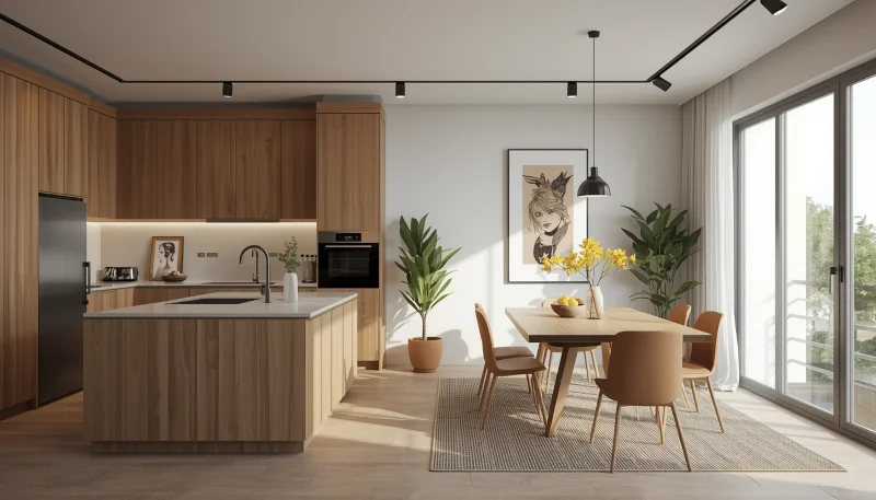 Kuchnia w stylu Japandi