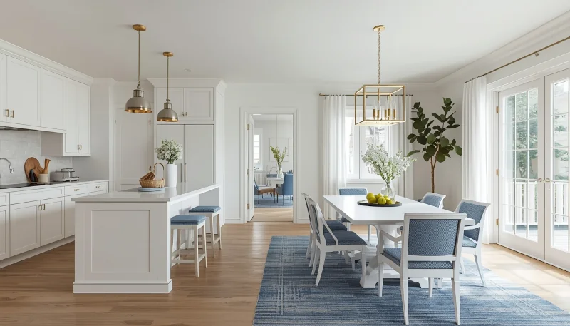 Kuchnia w stylu hamptons