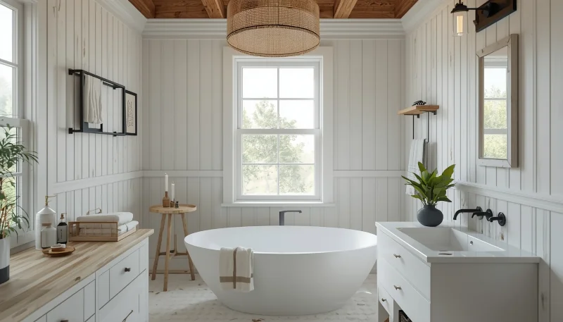 Łazienka w stylu Modern farmhouse