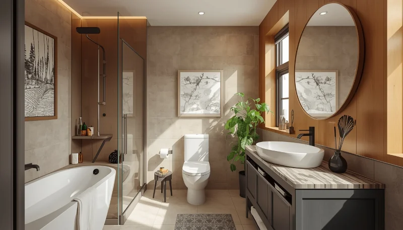 Łazienka w stylu Nowoczesnym Modern