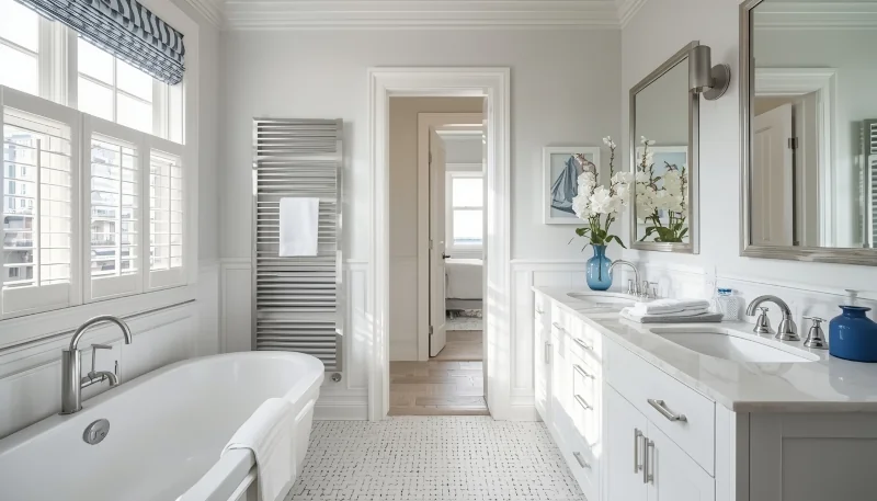 Łazienka w stylu hamptons