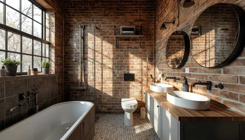 Łazienka w stylu industrialnym
