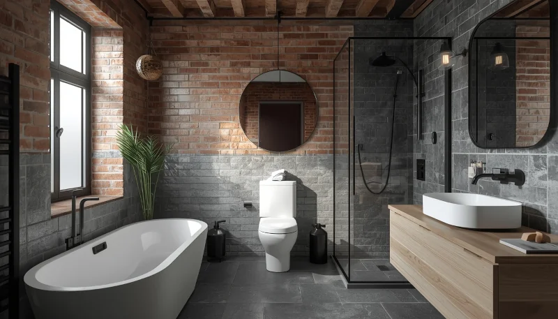 Łazienka w stylu loft