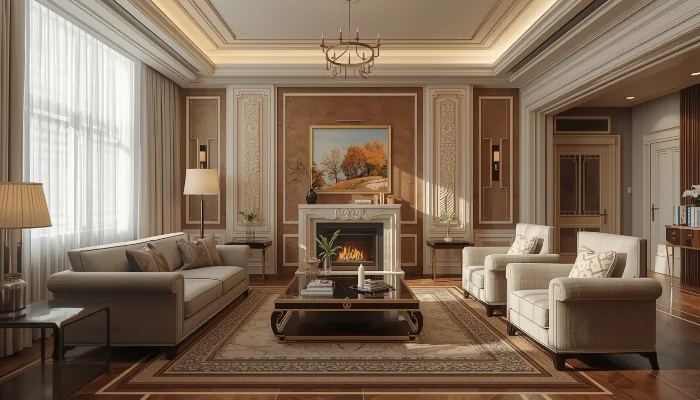 Salon w stylu Art Deco