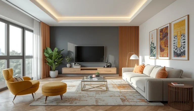 Salon w stylu Nowoczesnym Modern