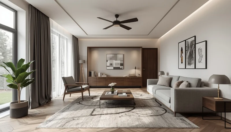 Salon w stylu skandynawskim