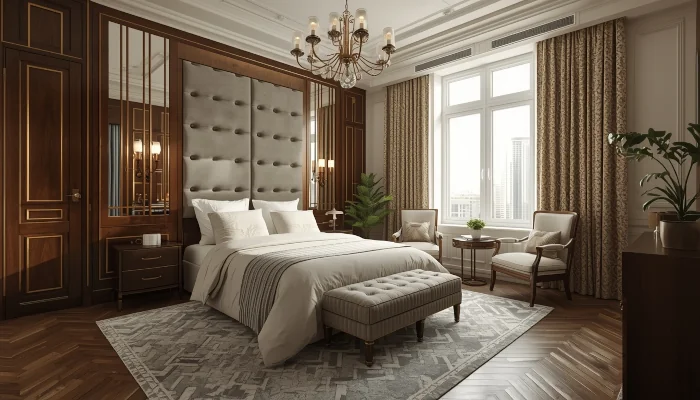 Sypialnia w stylu Art Deco