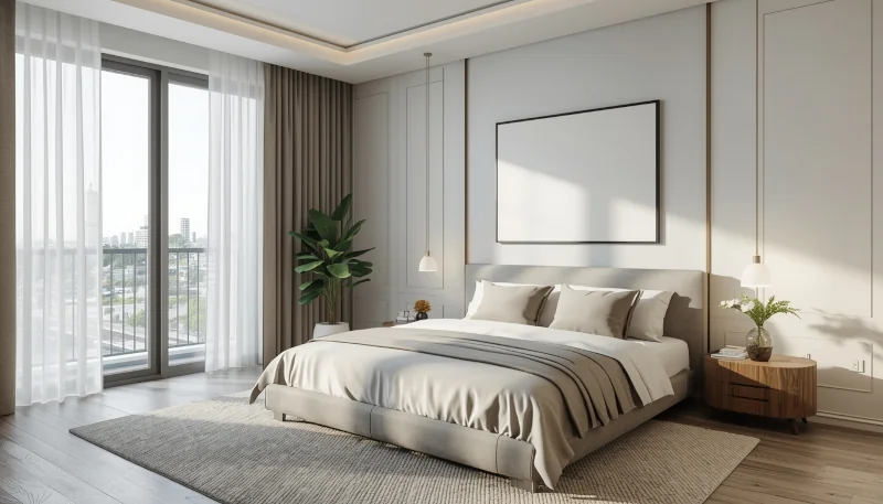 Sypialnia w stylu Nowoczesnym Modern