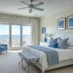 Sypialnia w stylu hamptons